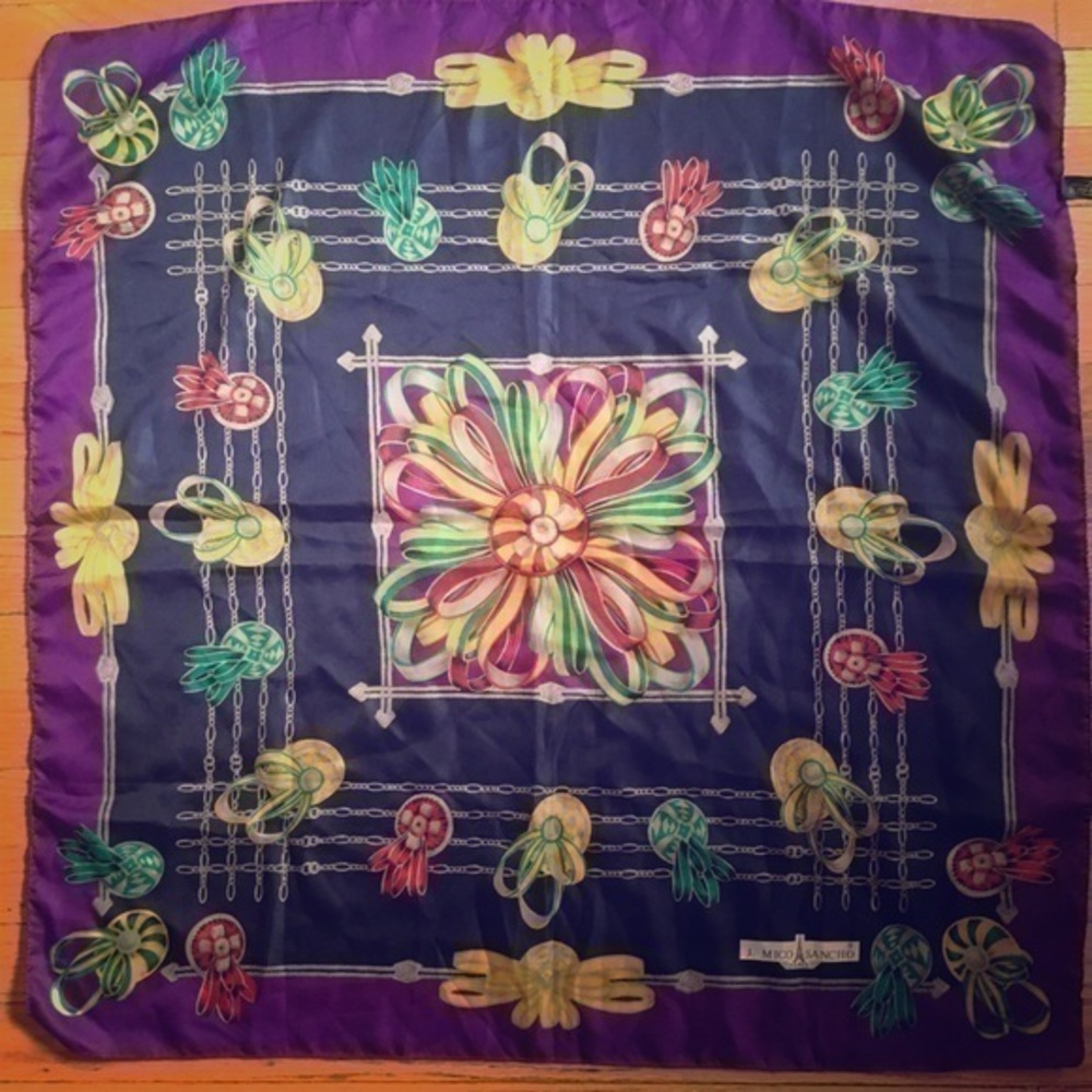 Beautiful huge J. Mico Sancho Paris Scarf!